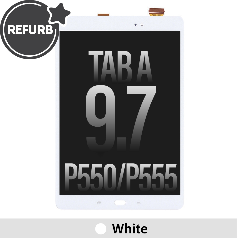 REFURB LCD Assembly Replacement for Samsung Galaxy Tab A 9.7" P550 / P555 (Wi-Fi)-White