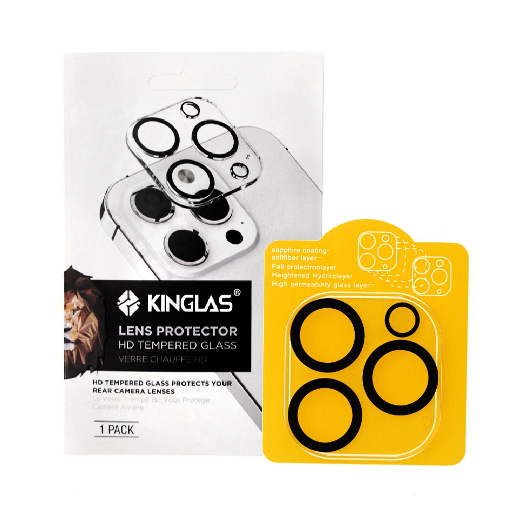 Kinglas 3D Silk Printing Camera Lens Protector Film*iPhone 13 Pro / 13 Pro Max