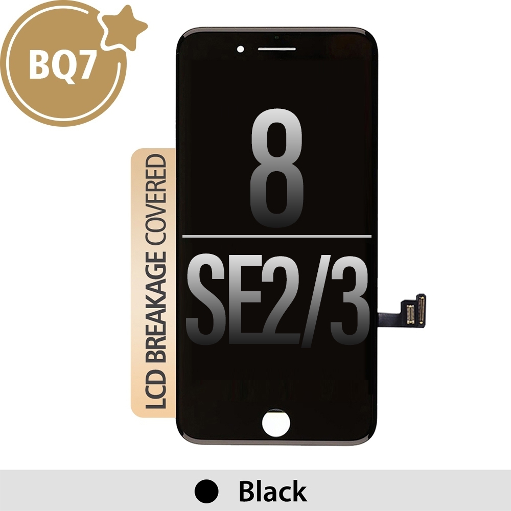 BQ7 LCD Assembly for iPhone 8 / SE (2020) / SE (2022) Screen Replacement-Black