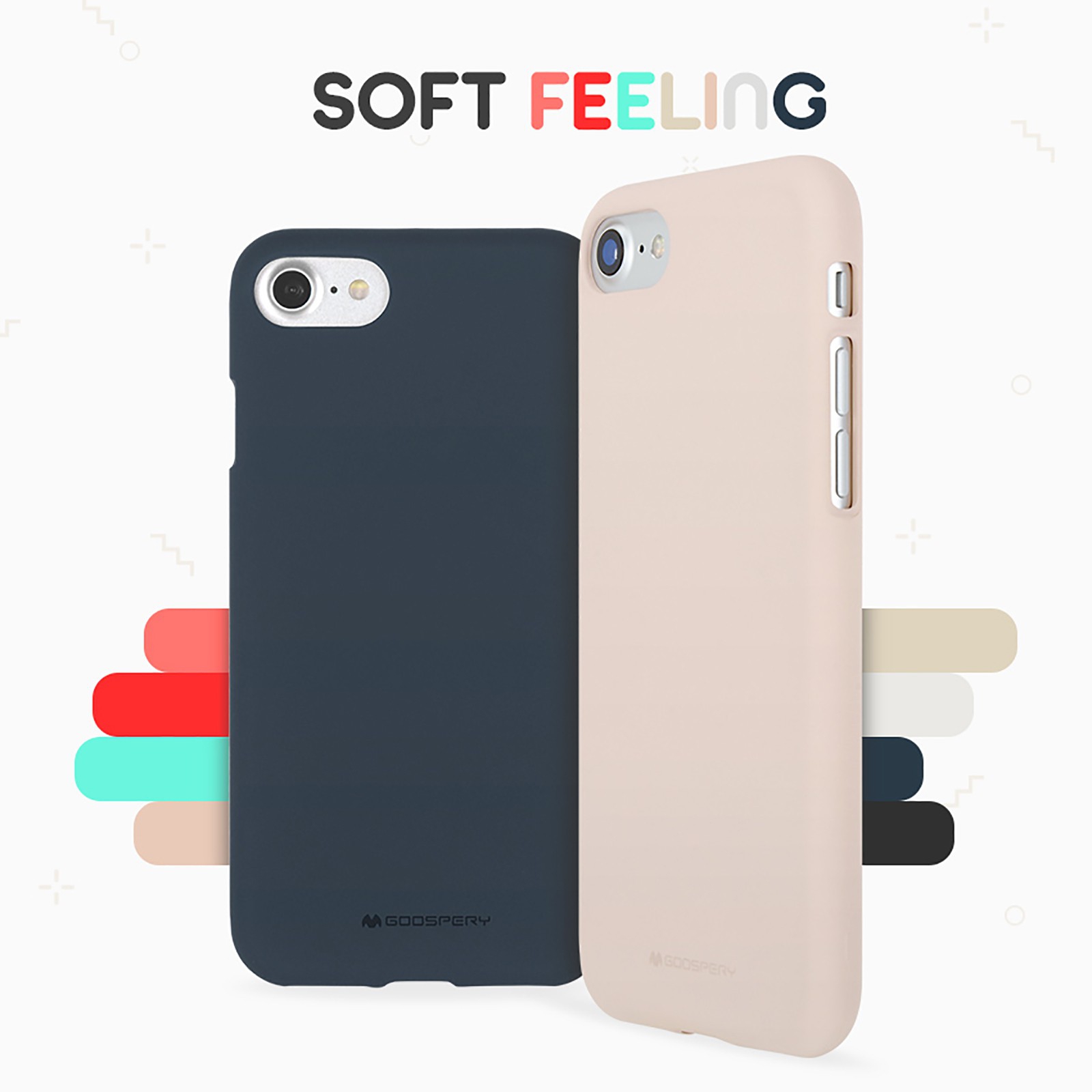 Mercury Soft Feeling Jelly Cover Case for iPhone 14 Max (Plus)-Pink