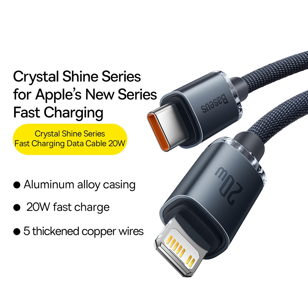 CW-FXP Baseus Crystal Shine Series Fast Charging Data Cable Type-C to iP 20W 2m