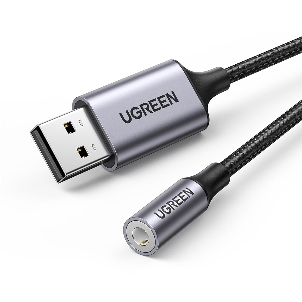 UGREEN CM477 USB 2.0 to 3.5mm Audio Adapter 25cm