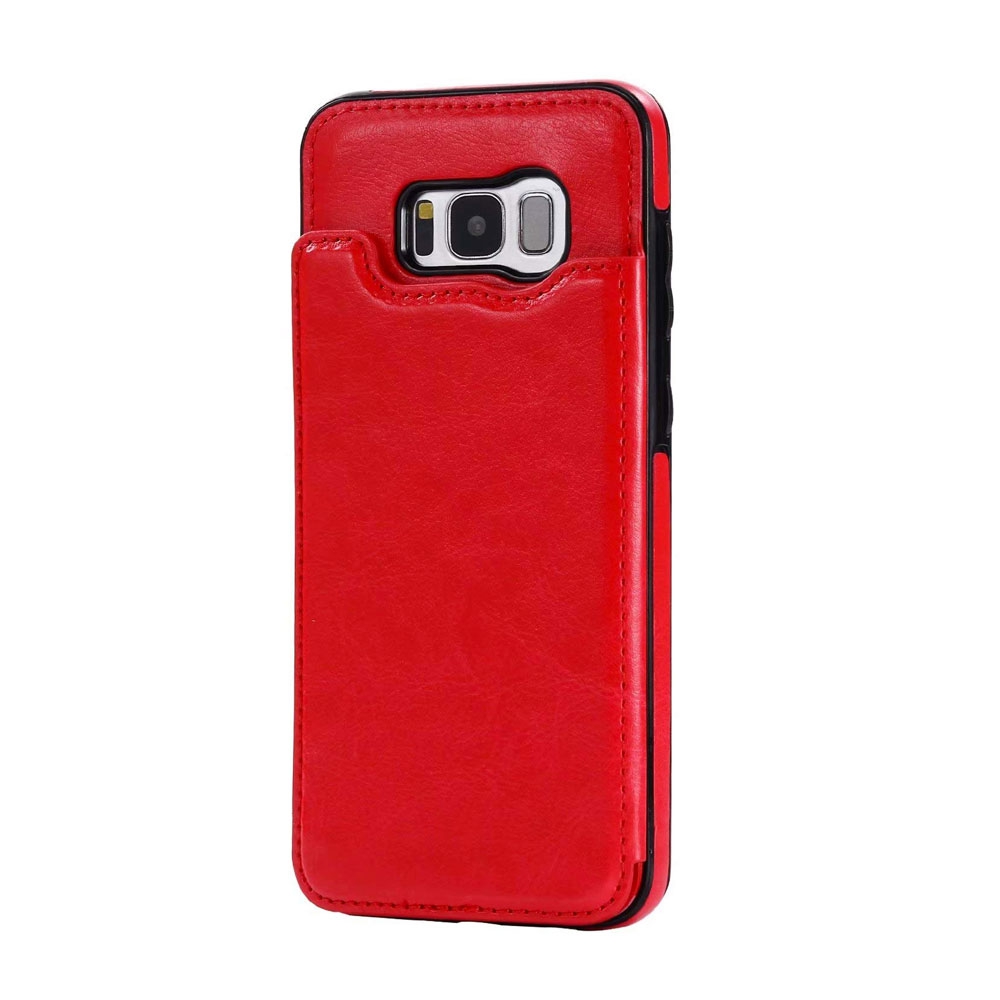 Back Flip Leather Wallet Case Cover for Samsung Galaxy S8 Plus-Rose Gold