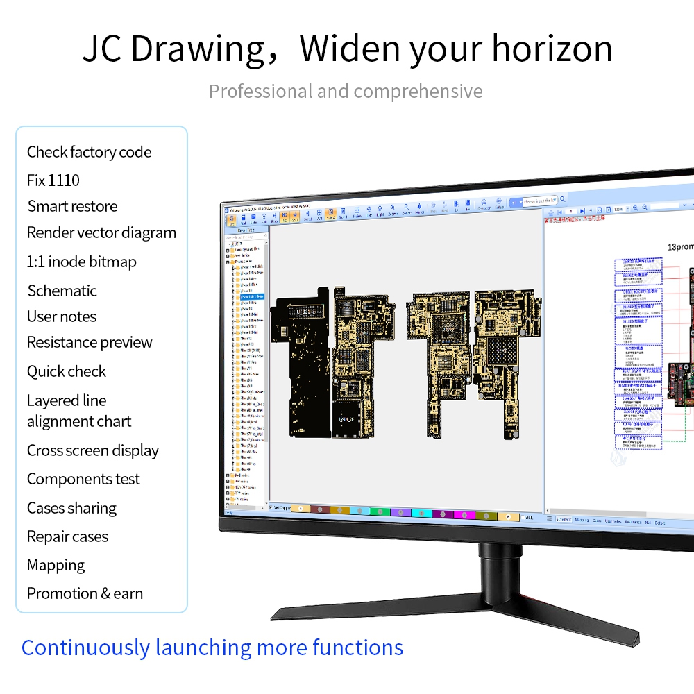 JC V1SE / V1S Pro Bus Detection Board for Phone IIC and RFFE Detection