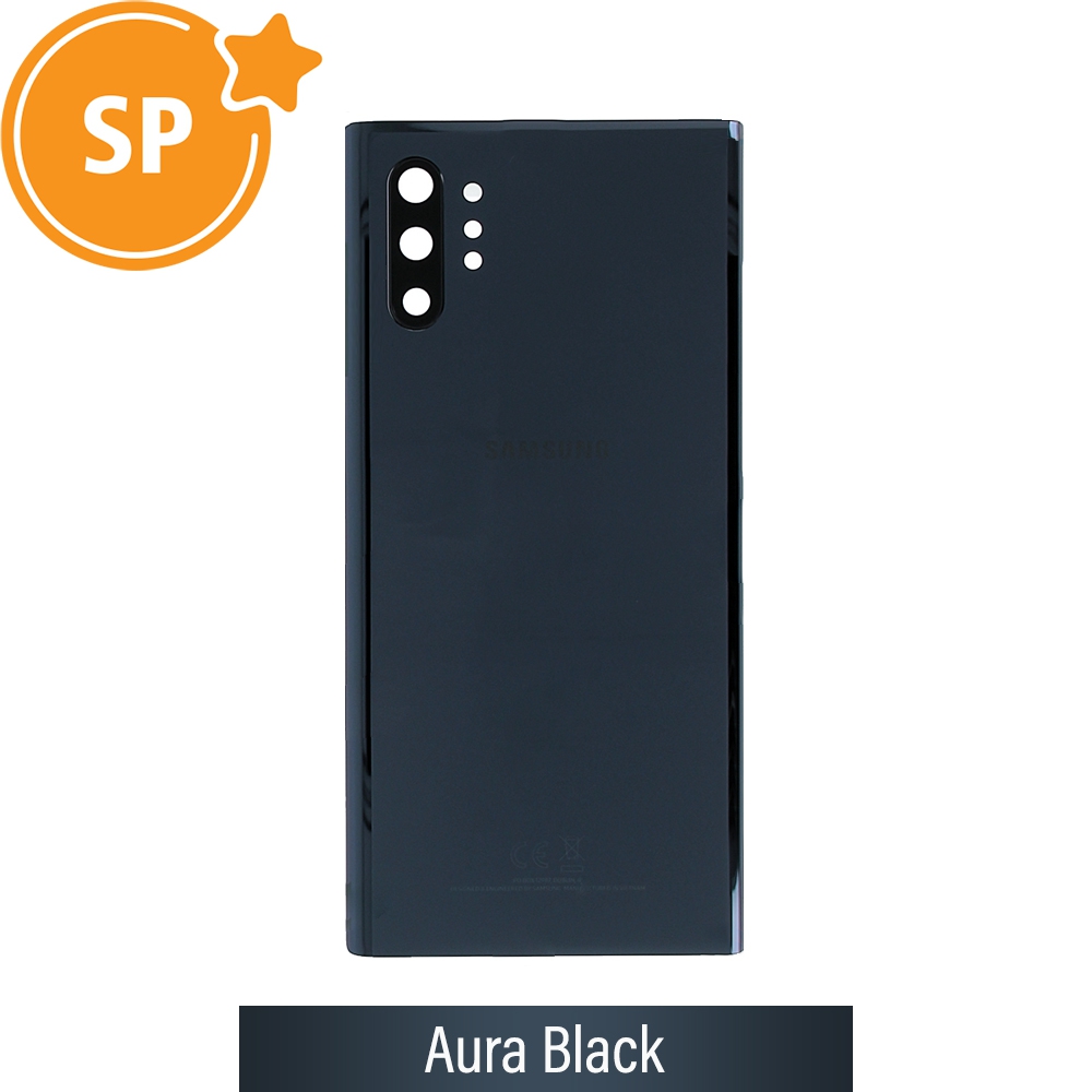Rear Cover Glass For Samsung Galaxy Note 10 Plus 5G N976 GH82-20614A (Service Pack)-Aura Black