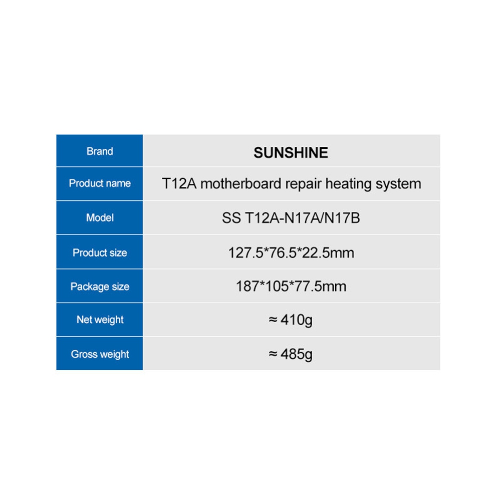 SUNSHINE SS-T12A-N17 Series Motherboard Heating Station for iPhone 17 / 17 Pro Max
