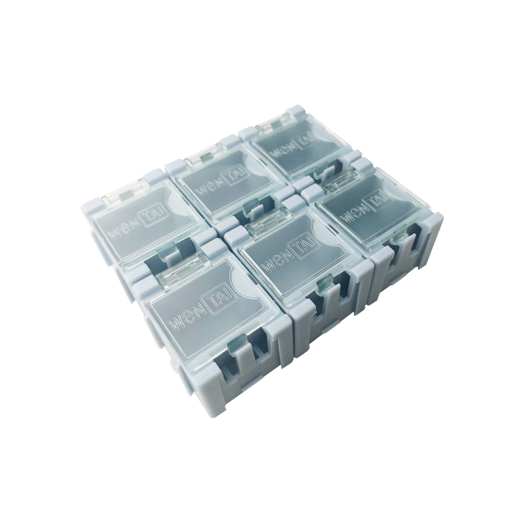 Small SMD Component Storage Modular Snap Boxes  (6 packs)