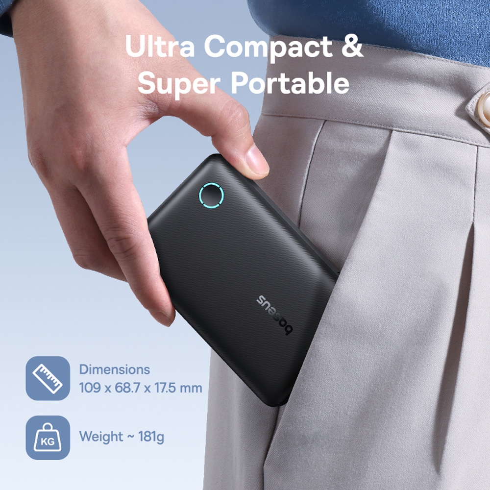 Baseus EnerFill FP11 Power Bank 10000mAh 15W -White