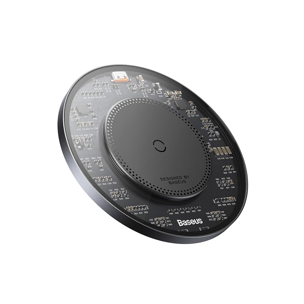 Baseus Simple 2 Wireless Charger 15W With Type-C To Type-C Cable-Cluster
