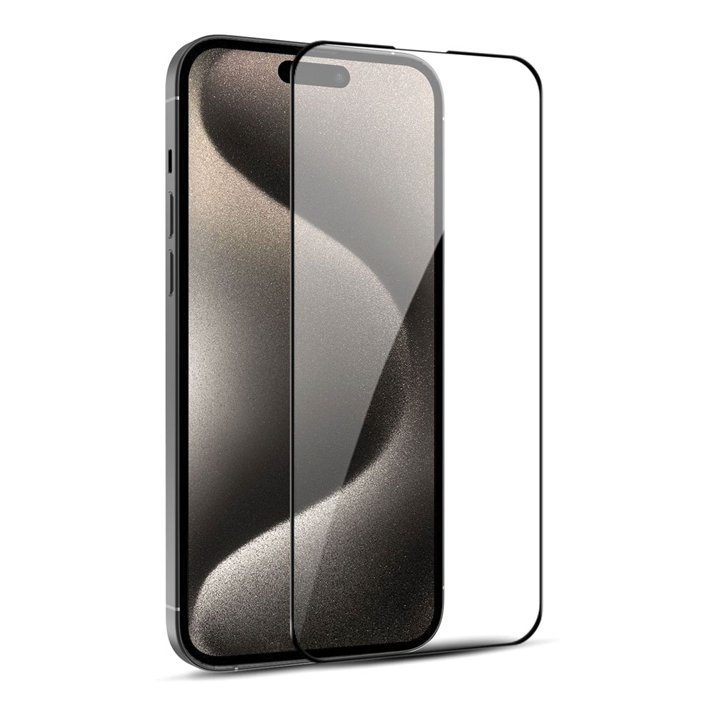 iPhone 15 Plus / 16 Plus Full Coverage Tempered Glass Screen Protector 