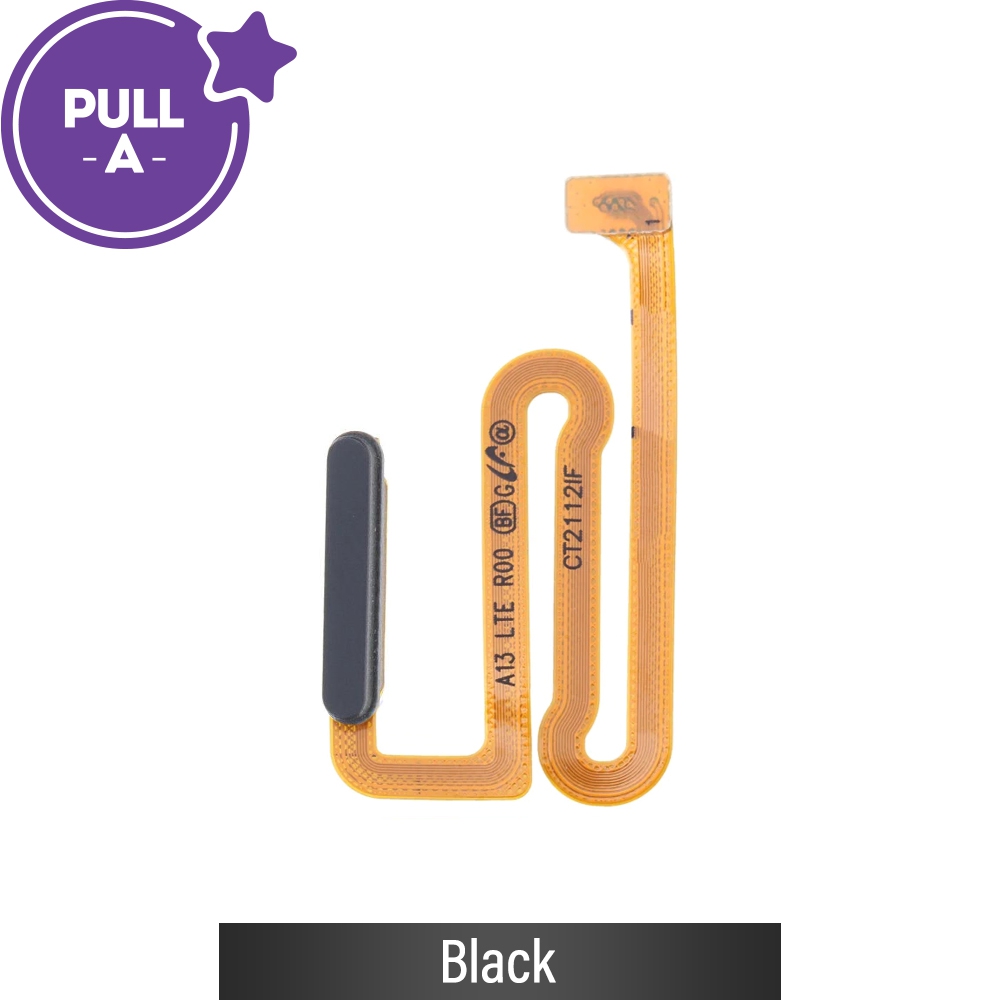 Fingerprint Reader with Flex Cable for Samsung Galaxy A13 4G A135F / A13 5G A136B / A13s A137F (PULL-A)-Black