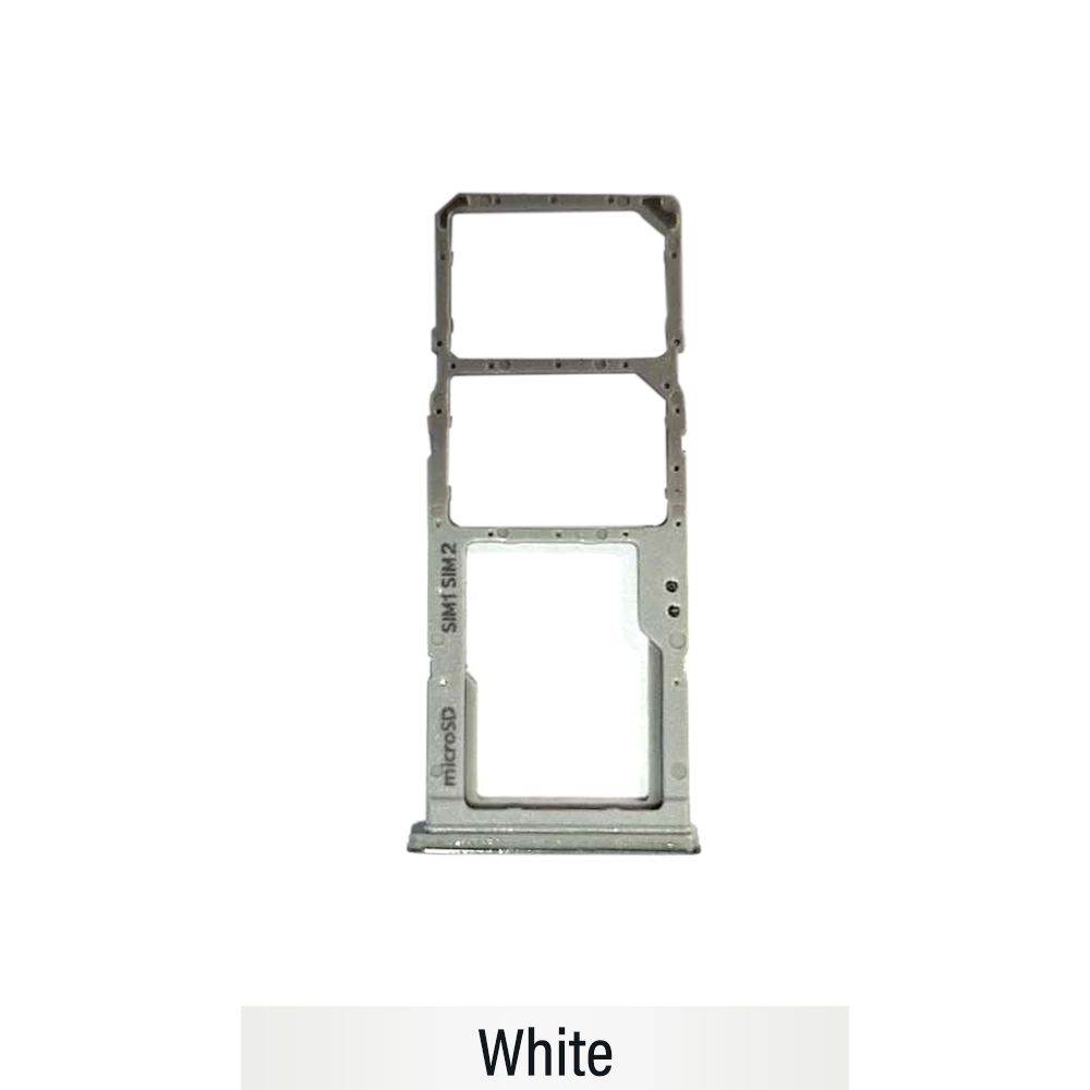 Dual SIM Card Tray for Samsung Galaxy A70 A705F-White (Not for AU)
