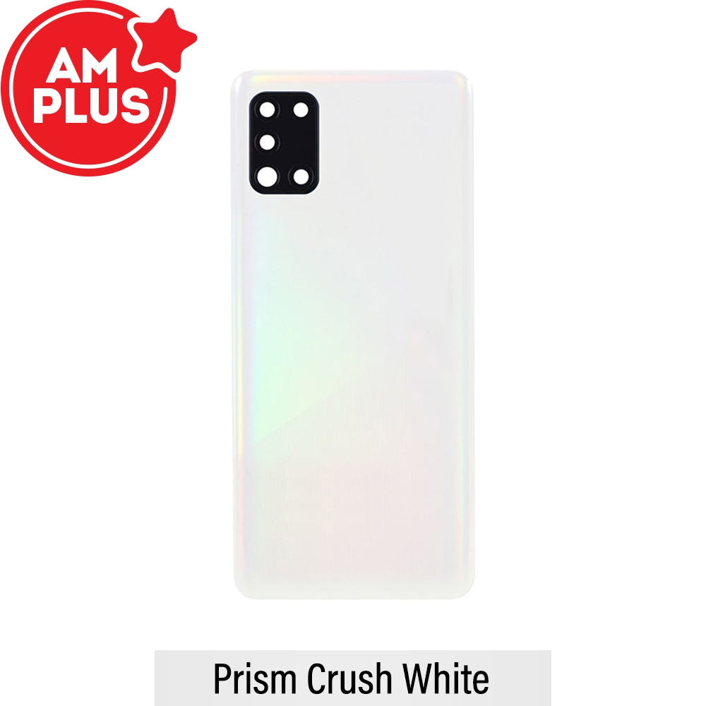 AMPLUS Rear Cover Glass For Samsung Galaxy A31 A315-White