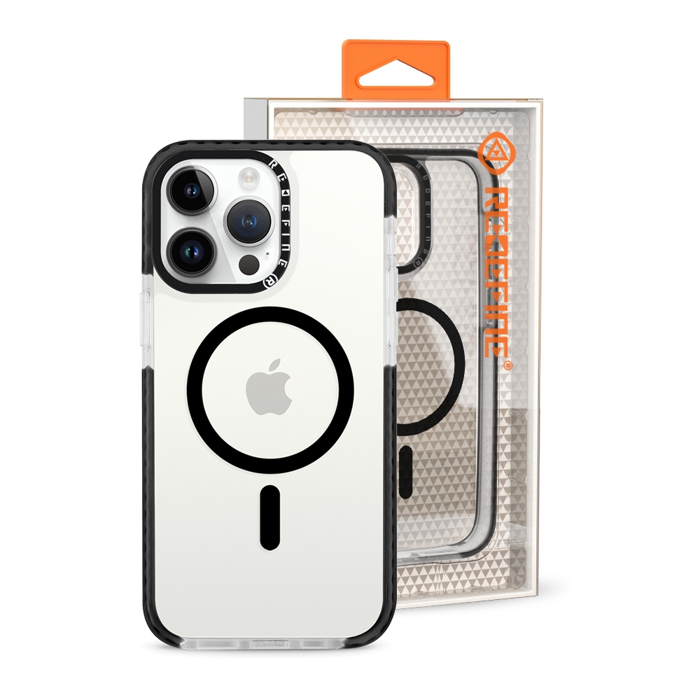 Transparent Candy Color Frame Shockproof Cover Case with LOGO for iPhone 14 Pro Max-White