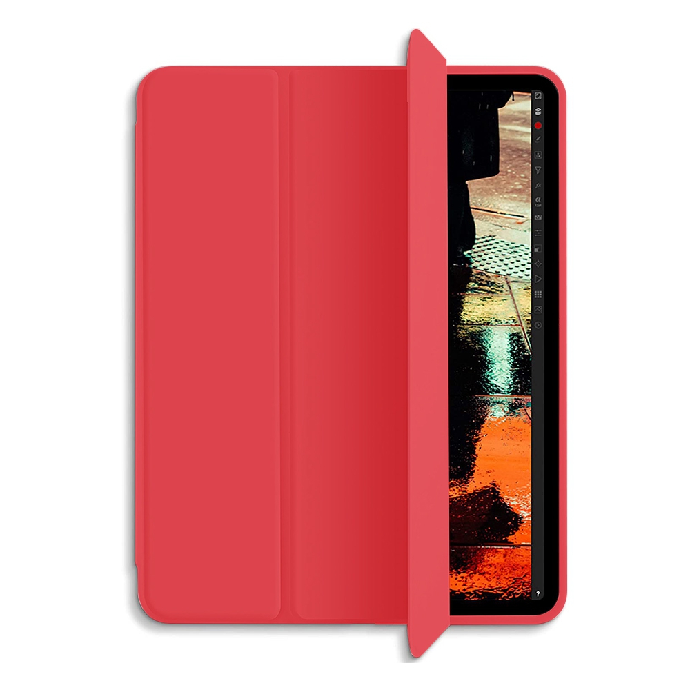 Soft TPU Back Shell Slim Cover Case with Auto Sleep / Wake for iPad Pro 11 (2018) / Pro 11 (2020) / Pro 11 (2021)-Red