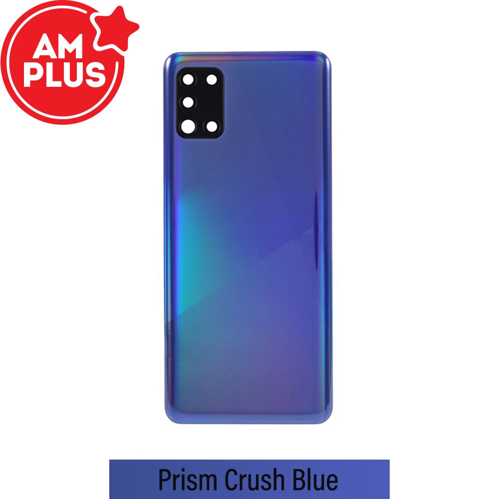 AMPLUS Rear Cover Glass For Samsung Galaxy A31 A315-Blue