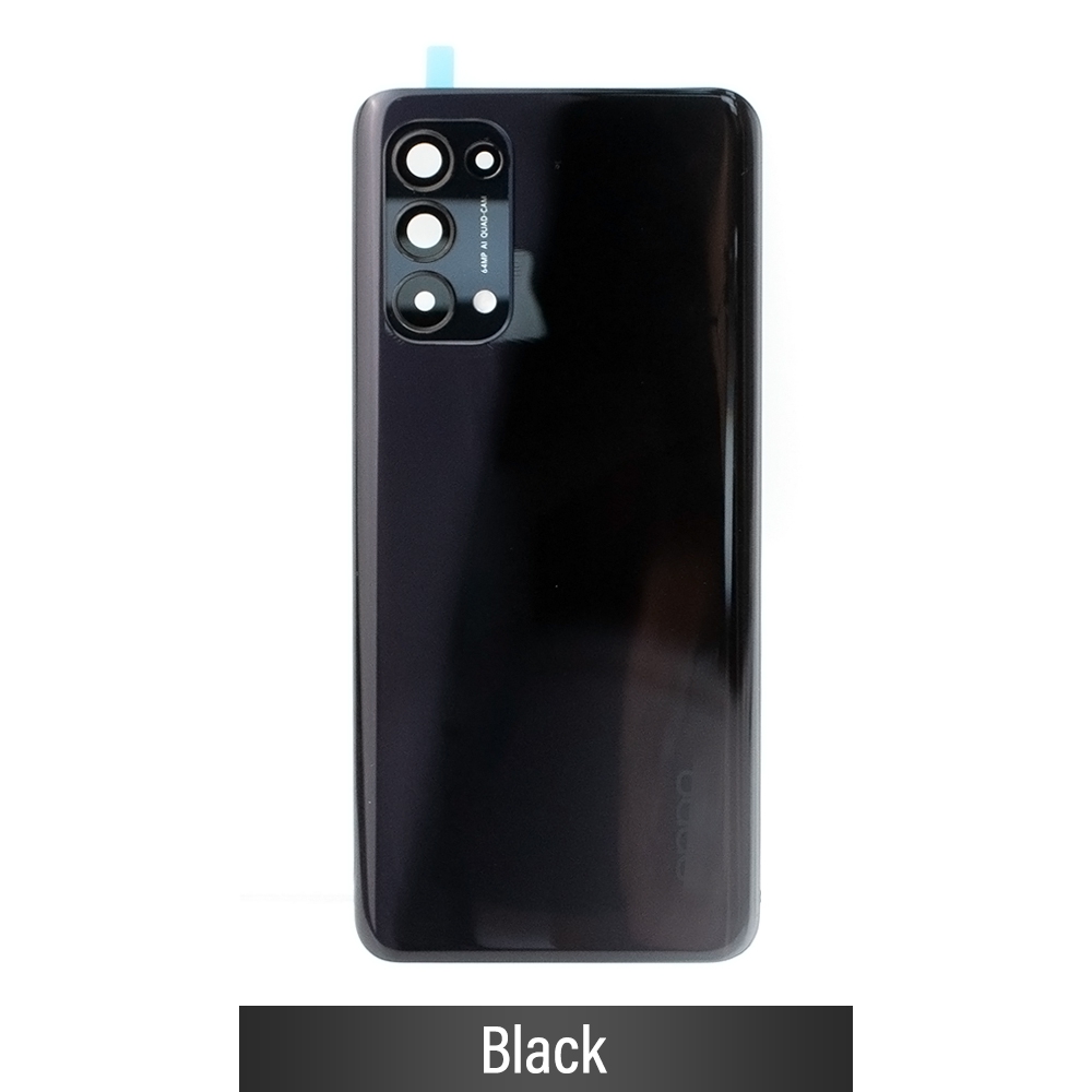 Rear Cover Glass For Oppo Reno5 K / Reno5 5G-Black