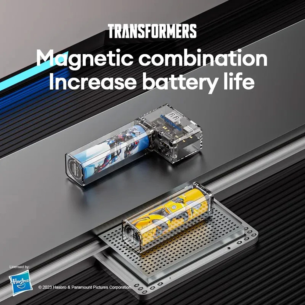 Transformers TF-D05 Removable Battery Charger Magnetic Power Bank 5000mAh-Yellow