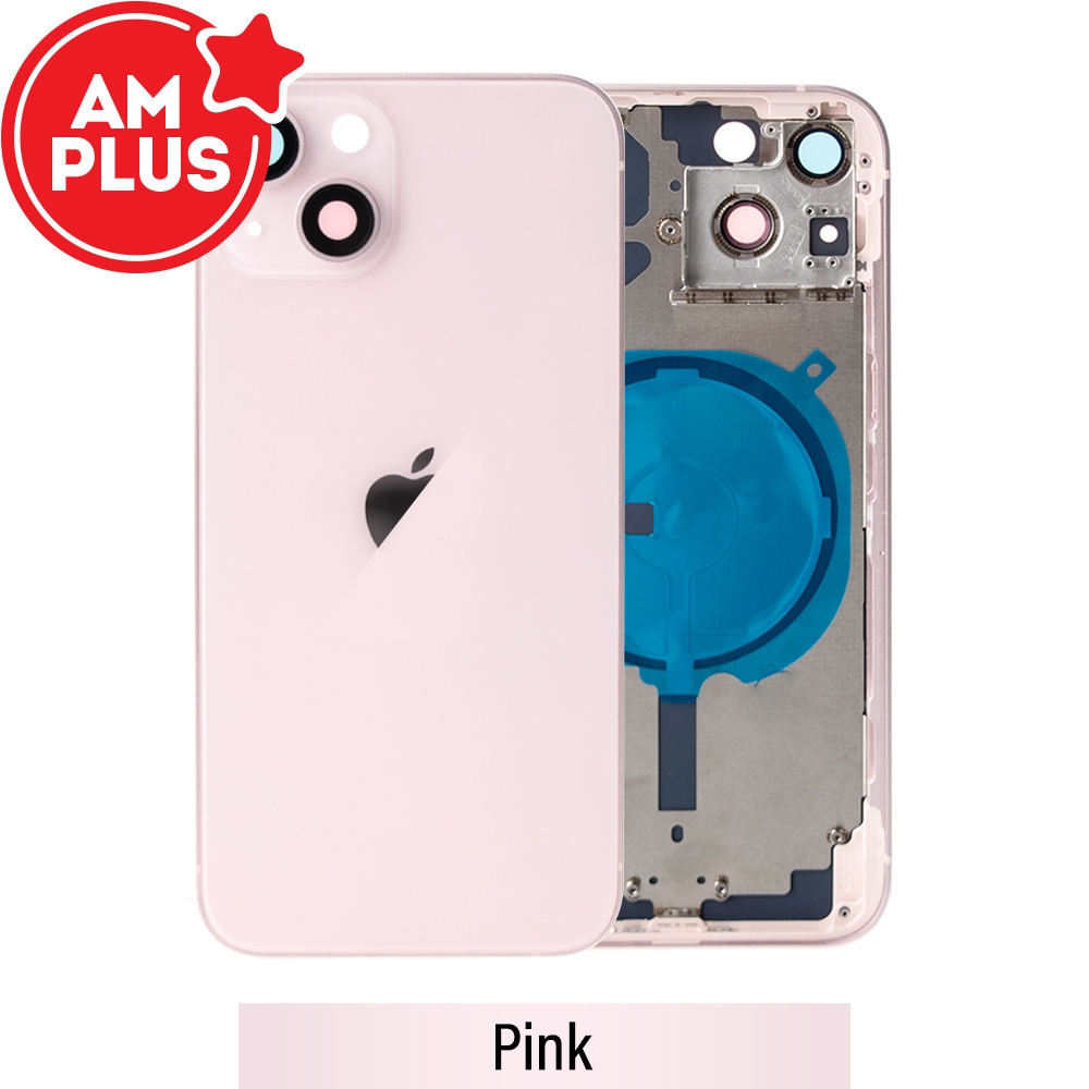 AMPLUS Rear Housing for iPhone 13-Pink
