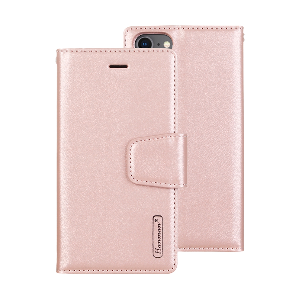 Hanman 2 in 1 Detachable Magnetic Flip Leather Wallet Cover Case for iPhone 6 / 6S / 7 / 8 / SE (2020) / SE (2022)-Brown