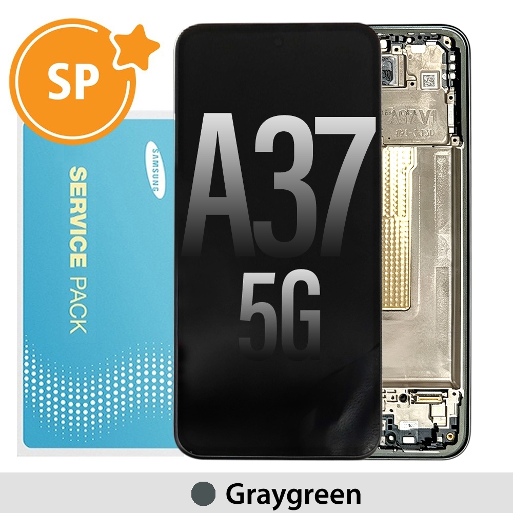 Samsung Galaxy A37 5G A376B OLED Replacement with Frame GH82-39232B (Service Pack)-Graygreen