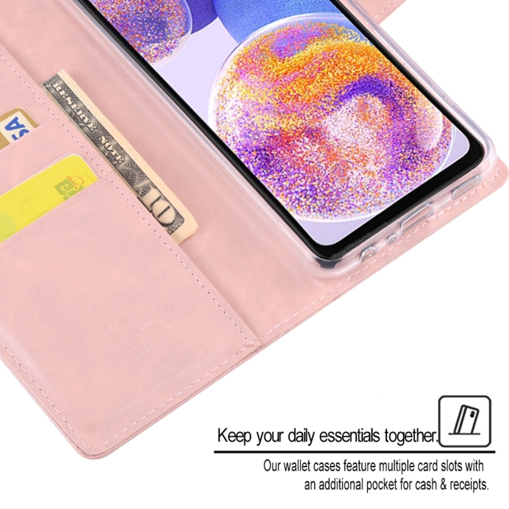 Mercury Blue Moon Diary Cover Case for Samsung Galaxy A23 4G-Red