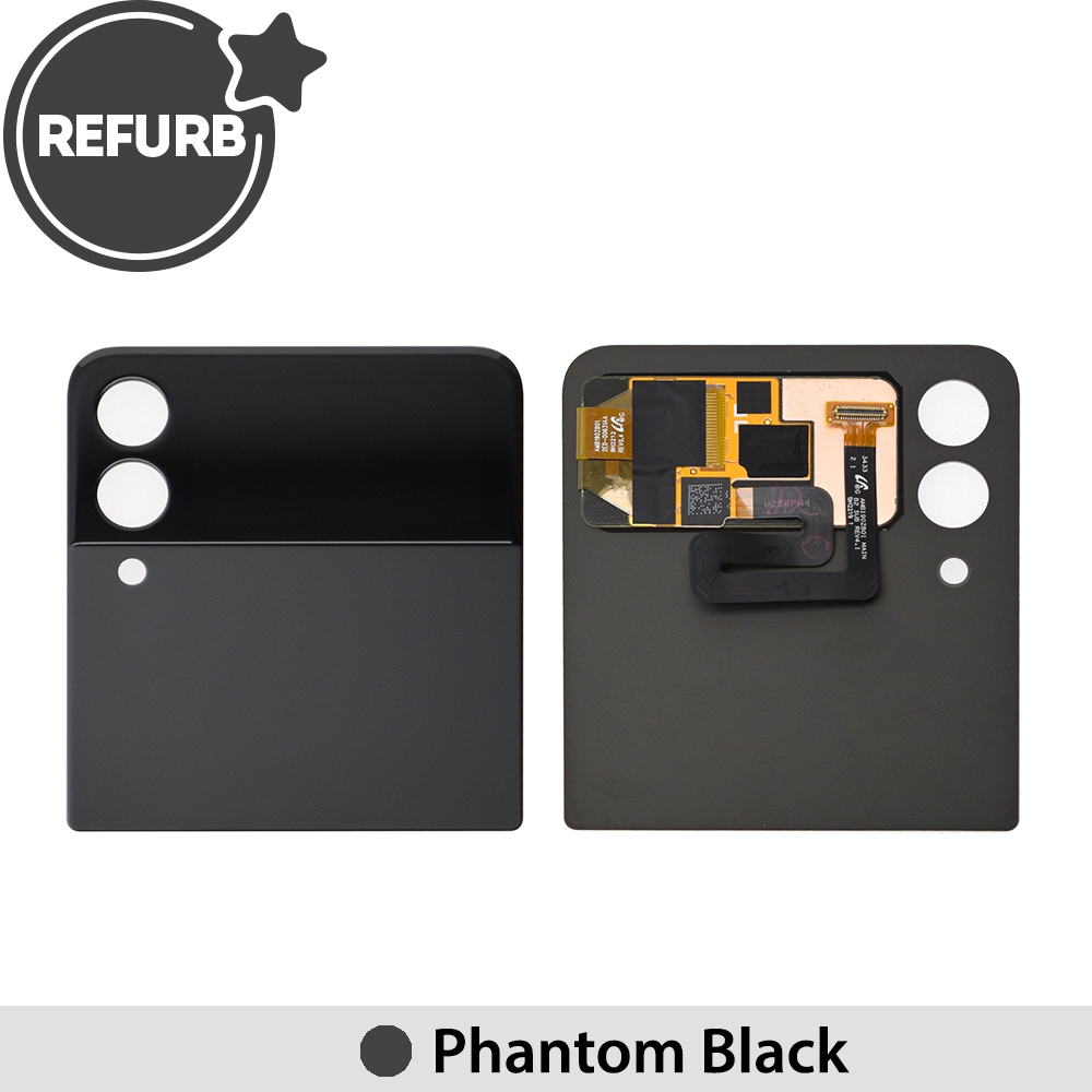 REFURB Outer OLED Screen Replacement for Samsung Galaxy Z Flip3 5G F711B-Phantom Black