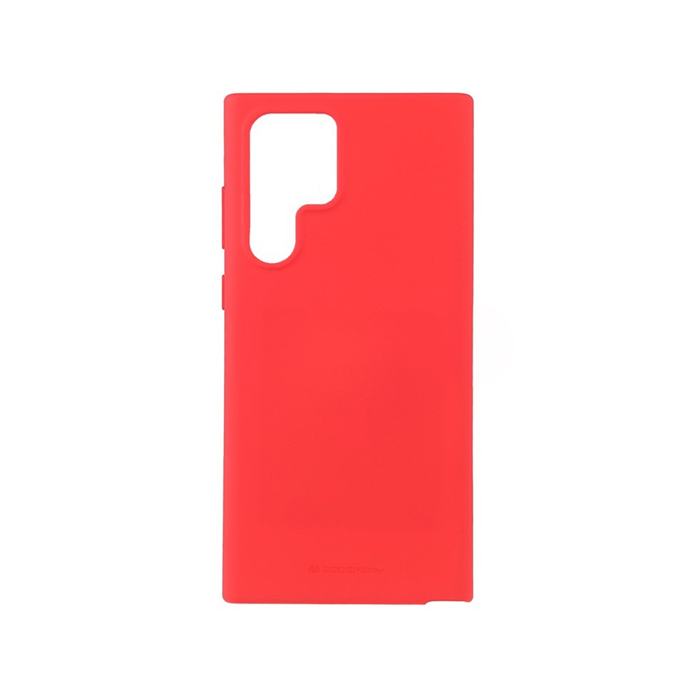 Mercury Silicone Cover Case for Samsung Galaxy S22 Ultra-Red