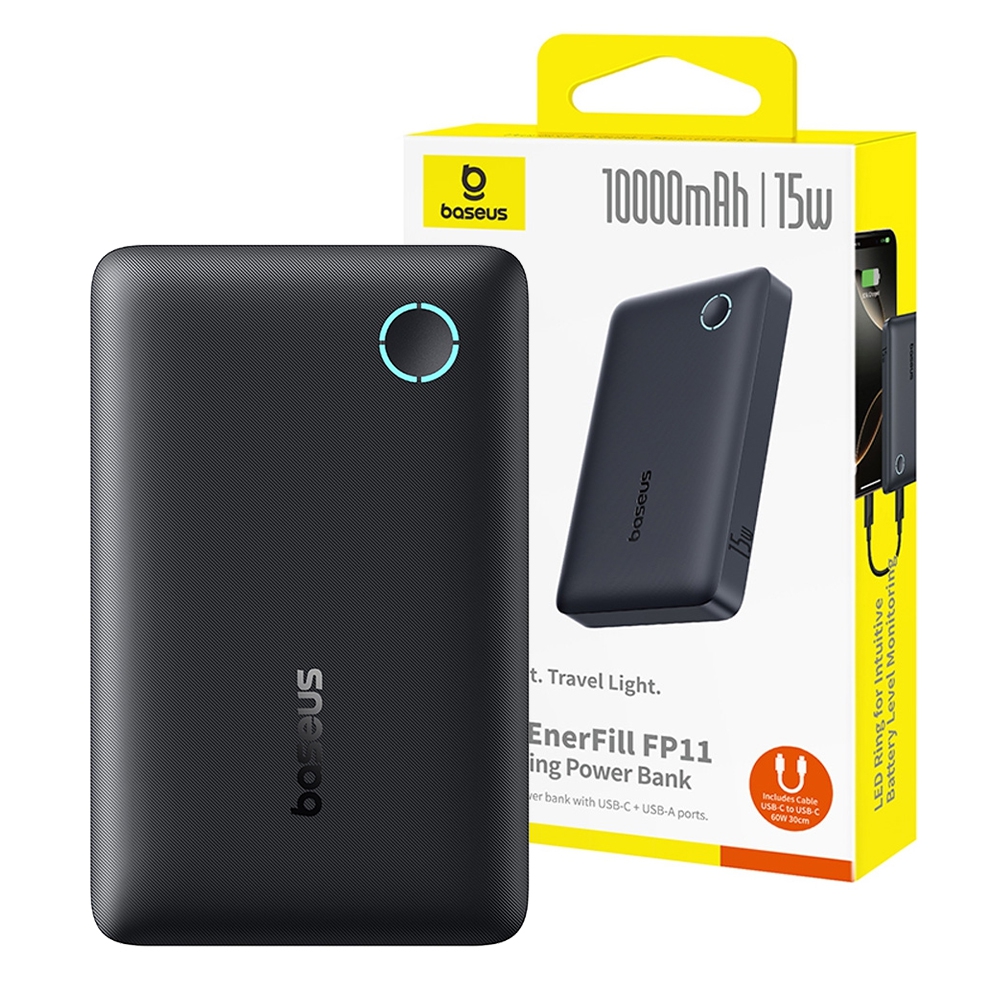 Baseus EnerFill FP11 Power Bank 10000mAh 15W -White