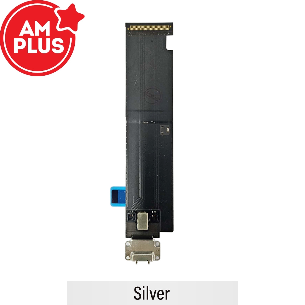 AMPLUS Charging Port with Flex Cable for Apple iPad Pro 12.9 inch First Generation (4G)-Silver
