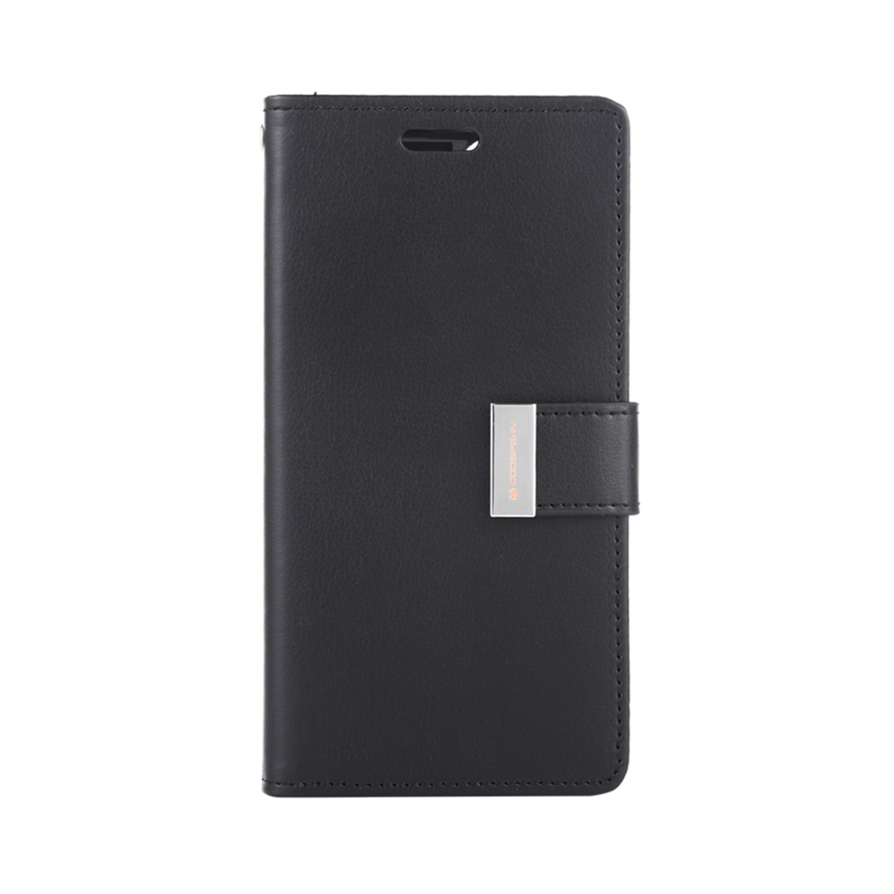 Mercury Rich Diary Case for iPhone 15 Pro Max-Gold