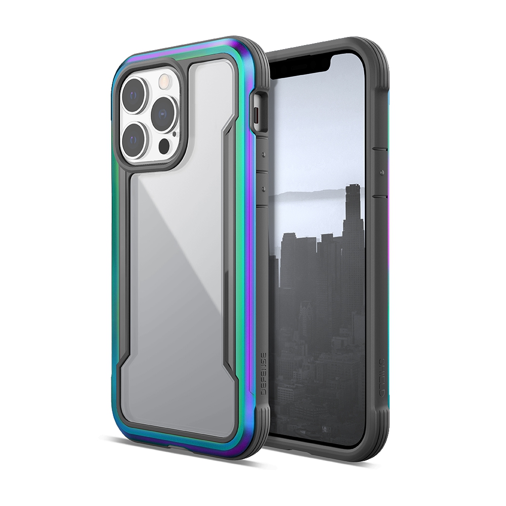 X-doria Original Defense Shield Case Cover for iPhone 13 Pro-Iridescent