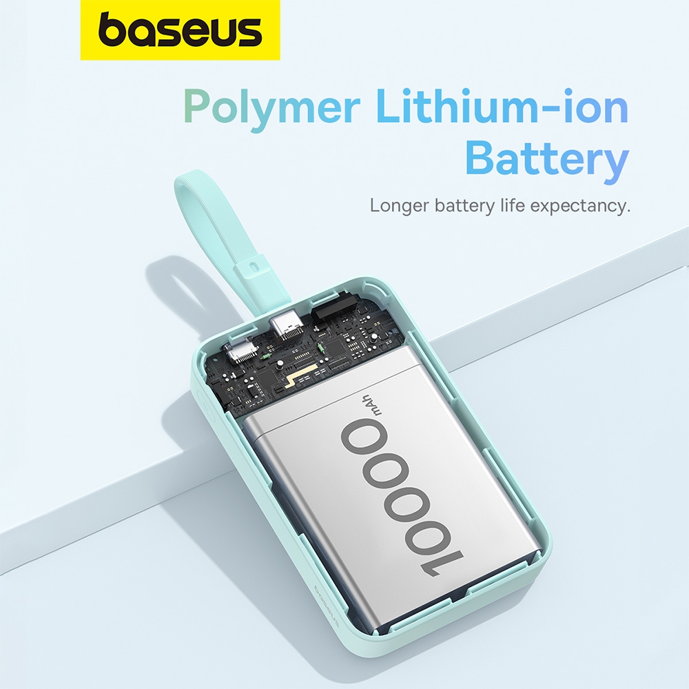 Baseus Magnetic Mini Wireless Fast Charge Power Bank Type-C Edition 10000mAh 30W-White