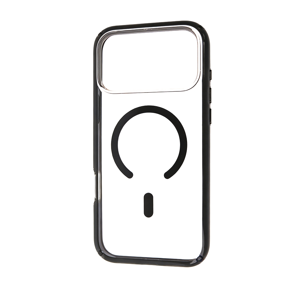 iPhone 17 Dual Color UTIA Ultimake Shockproof Transparent Case Cover With Magnetic Ring -Orange