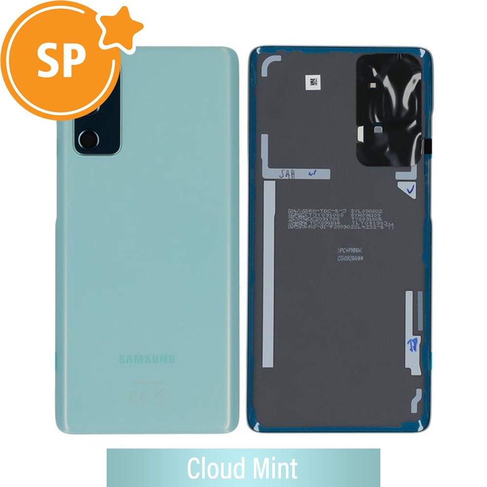 Rear Cover Glass For Samsung Galaxy S20 FE / 5G G780F / G781B GH82-24223D/GH82-24263D (Service Pack)-Cloud Mint