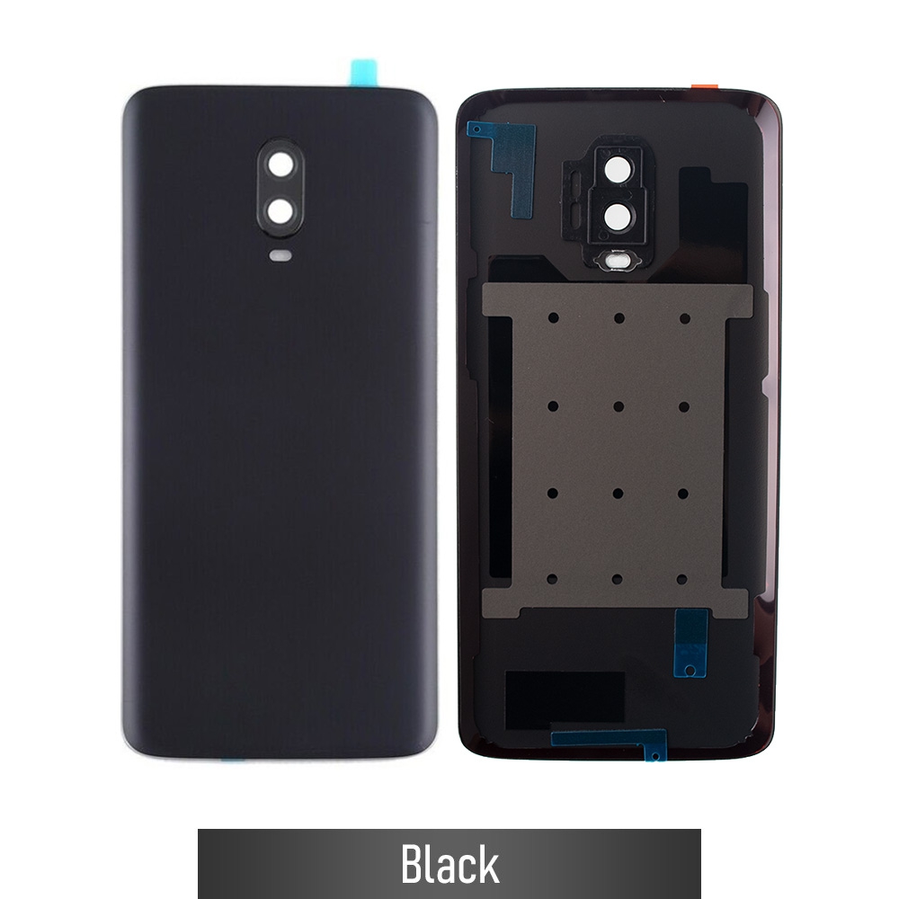 Rear Cover Glass For OnePlus 6T-Black