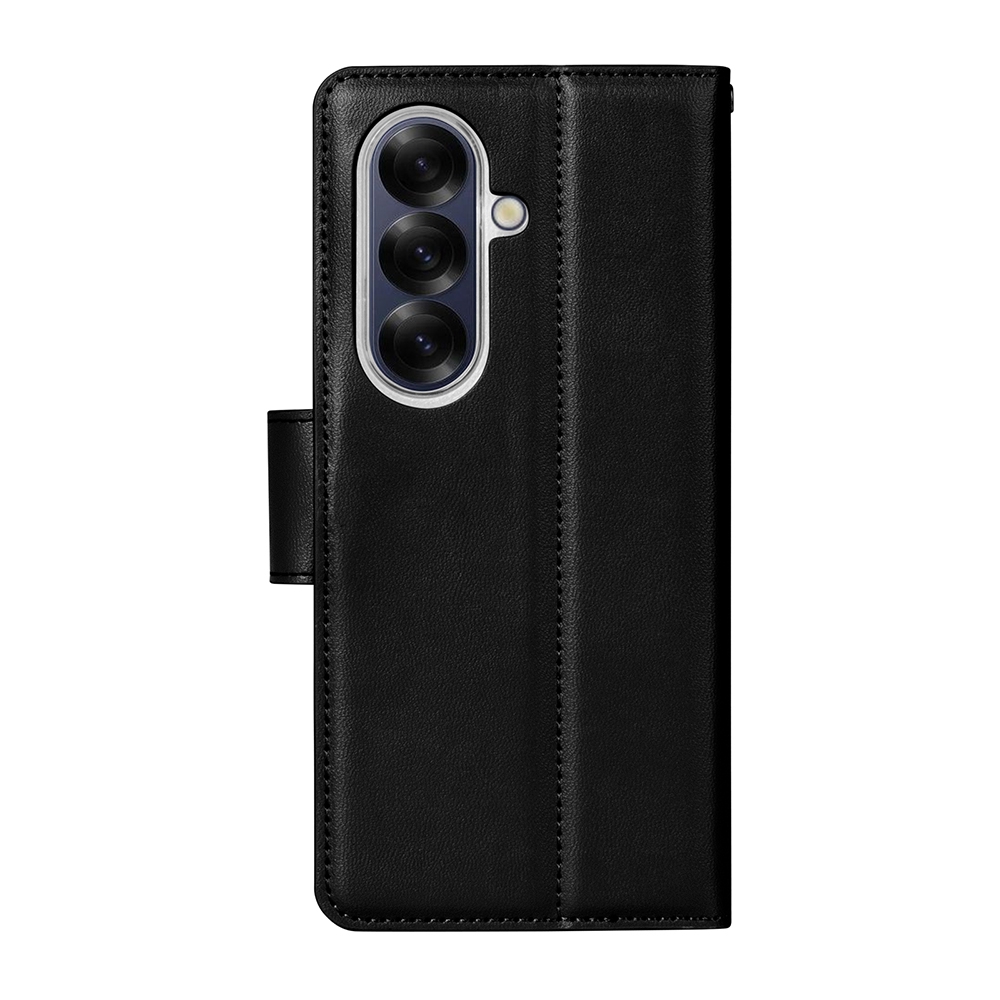 Hanman PU Flip Leather Wallet Case for Samsung Galaxy A17 5G A176B-Black
