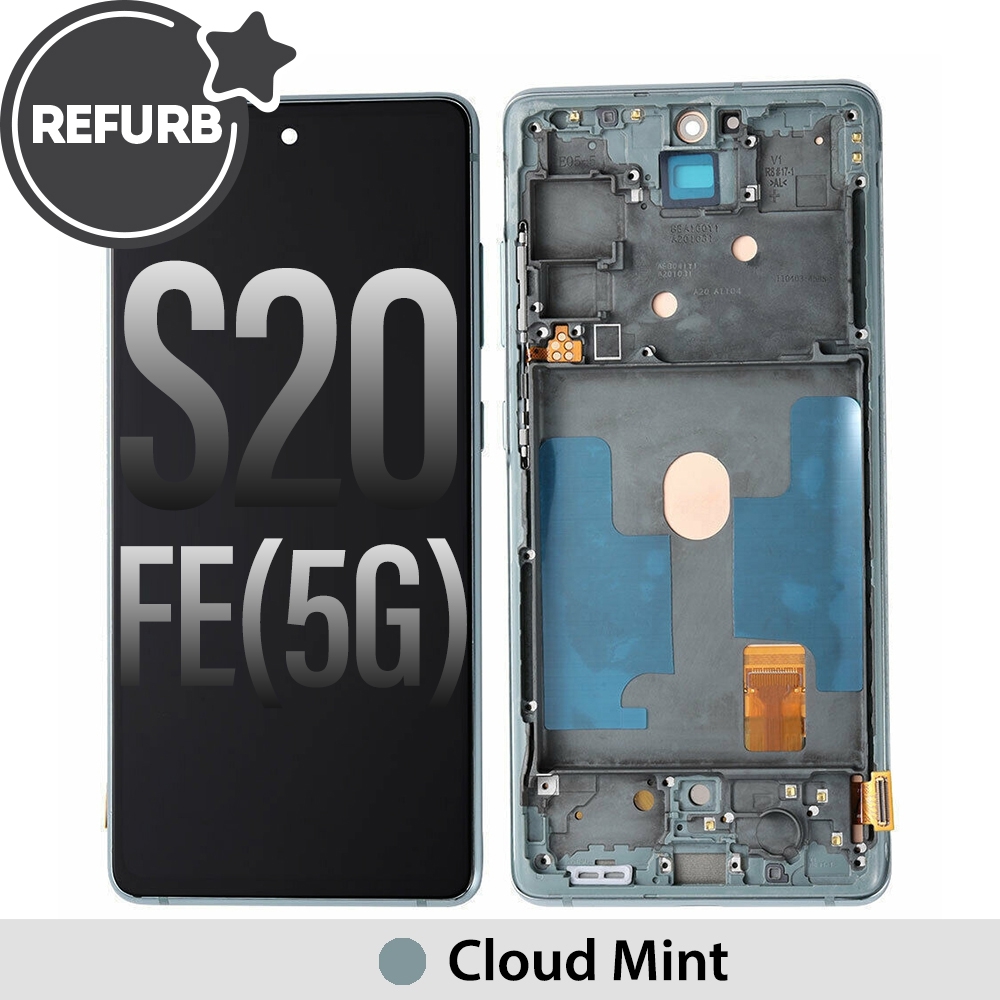 REFURB OLED Screen Replacement Samsung for Galaxy S20 FE G780 / G781-Cloud Mint