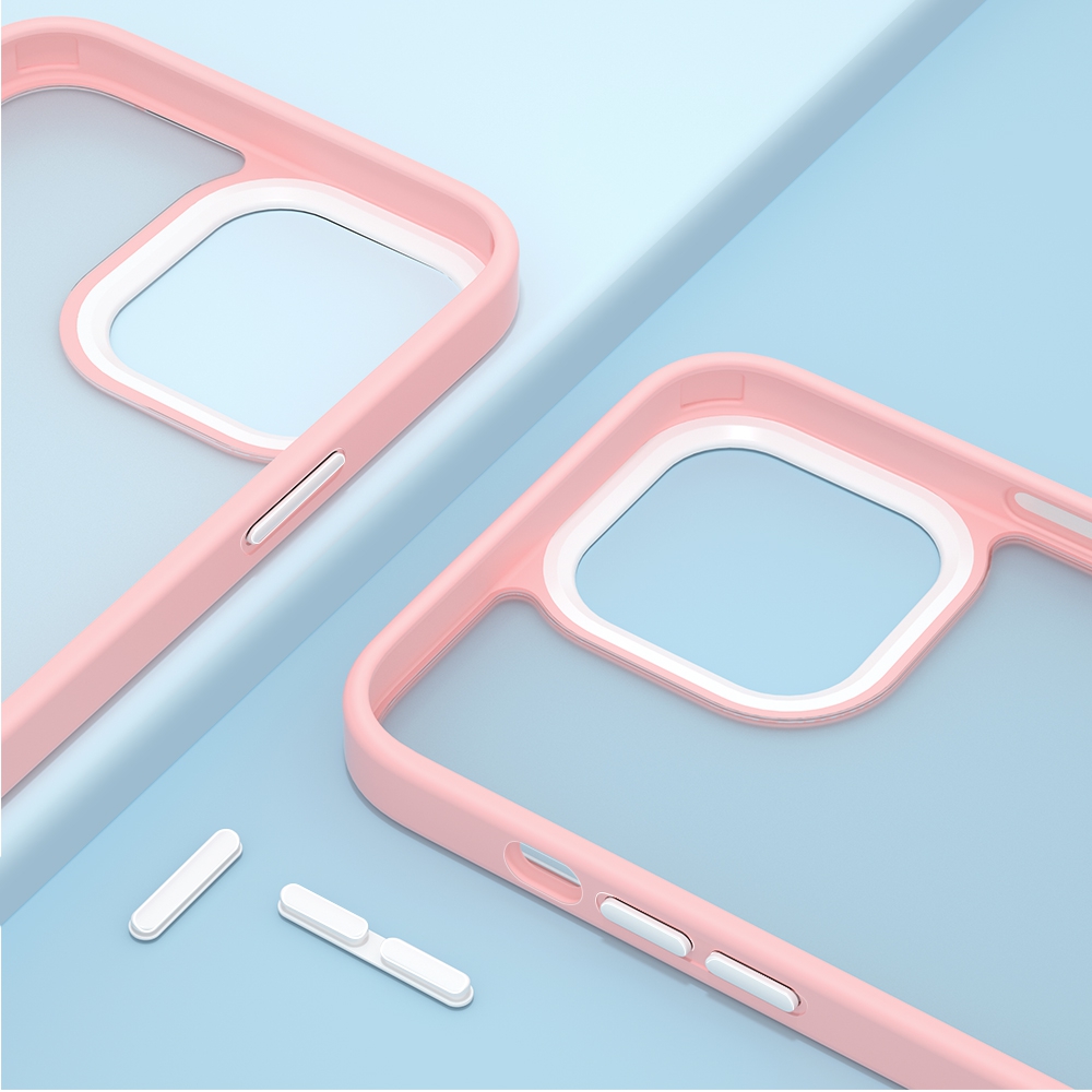 Candy Color Shockproof Hybrid Bumper Case Cover for iPhone 13-Blue
