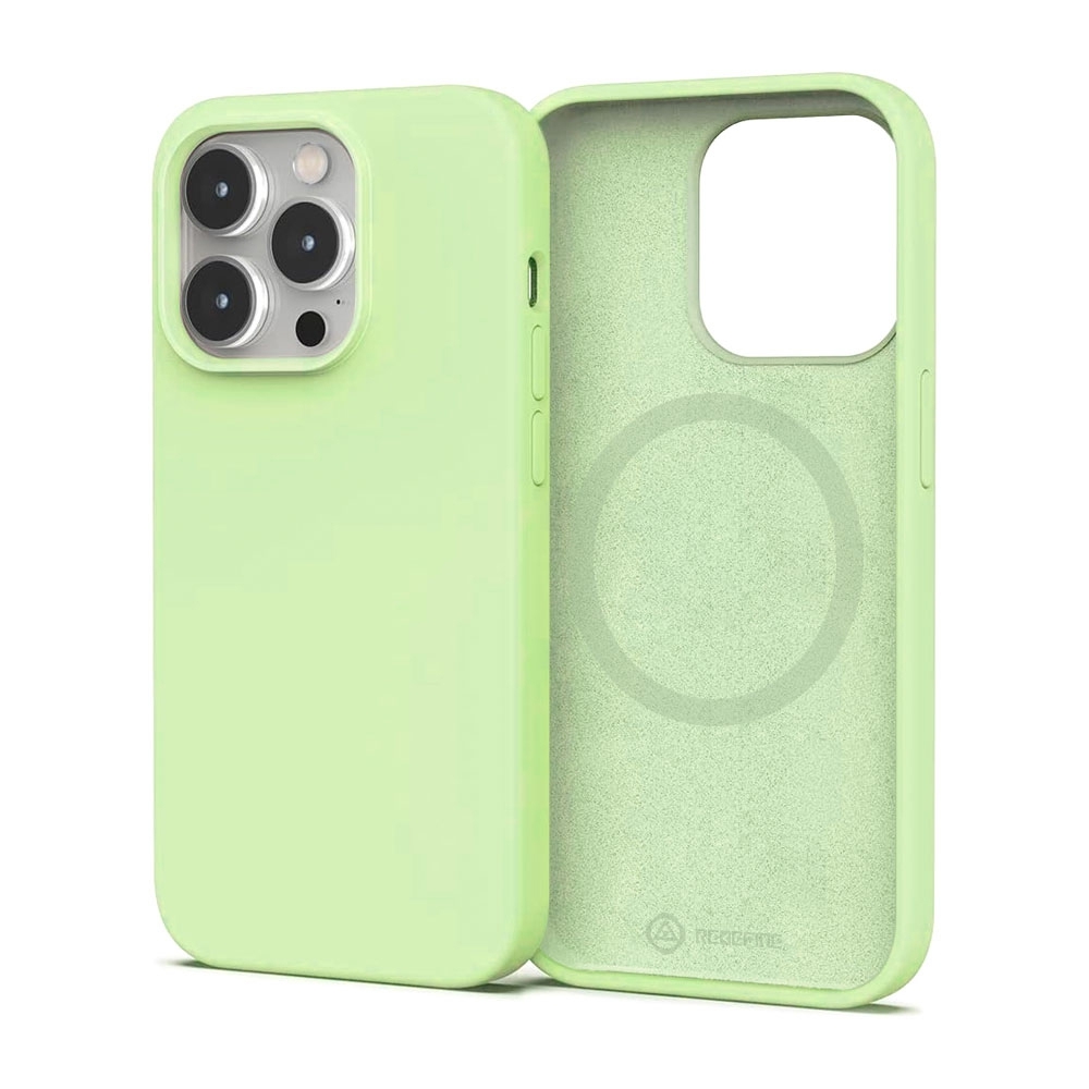 REDEFINE Liquid Silicone Case Cover with Magnetic Ring for iPhone 16 Magsafe-Baby Pink