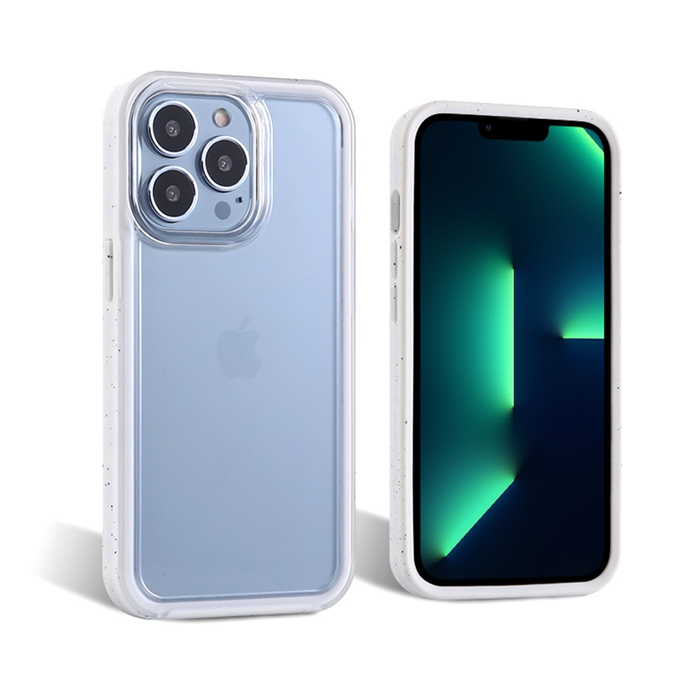 Shockproof Corner Bumper Tract Clear Case for iPhone 13-Navy