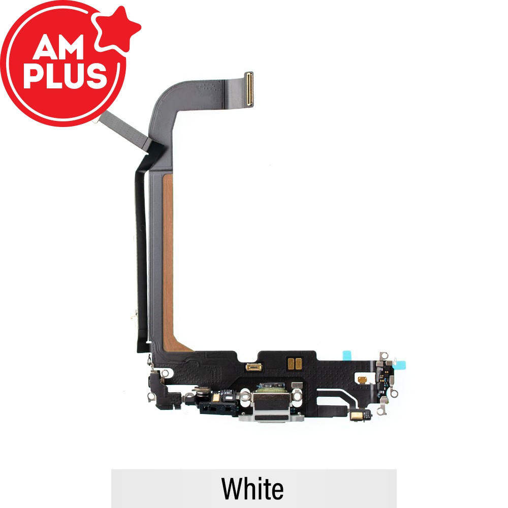AMPLUS Charging Port for iPhone 13 Pro Max-White