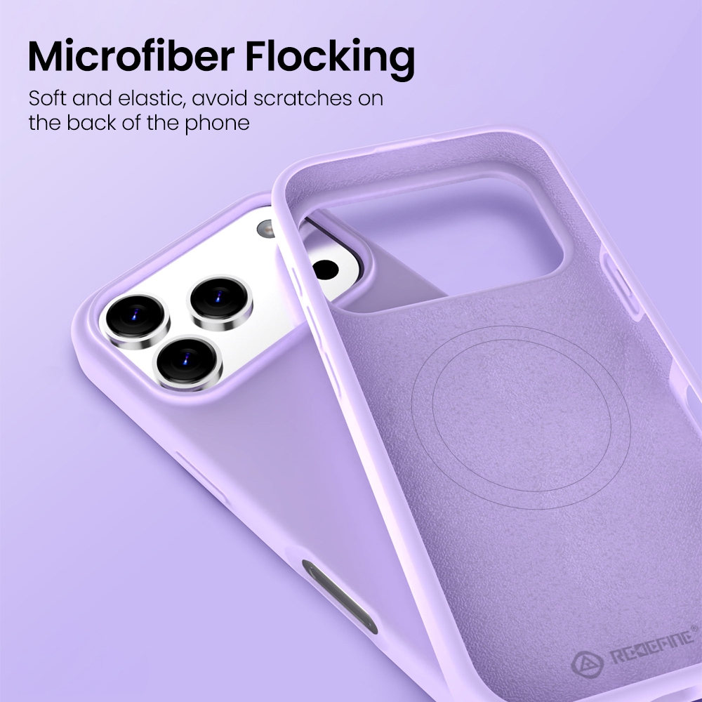 REDEFINE Liquid Silicone Case Cover with Magnetic Ring for iPhone 17 Pro Max Magsafe-Baby Pink