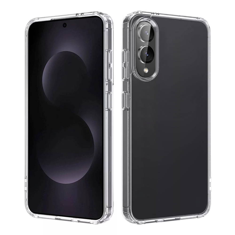High Quality Acrylic + TPU Hybrid Transparent Case Cover for Samsung Galaxy S25 Edge