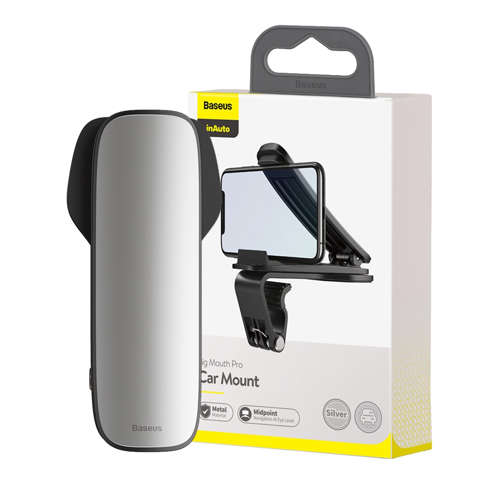 Baseus Big Mouth Pro Bracket Vehicle Mount Clip for Dashboard-Black