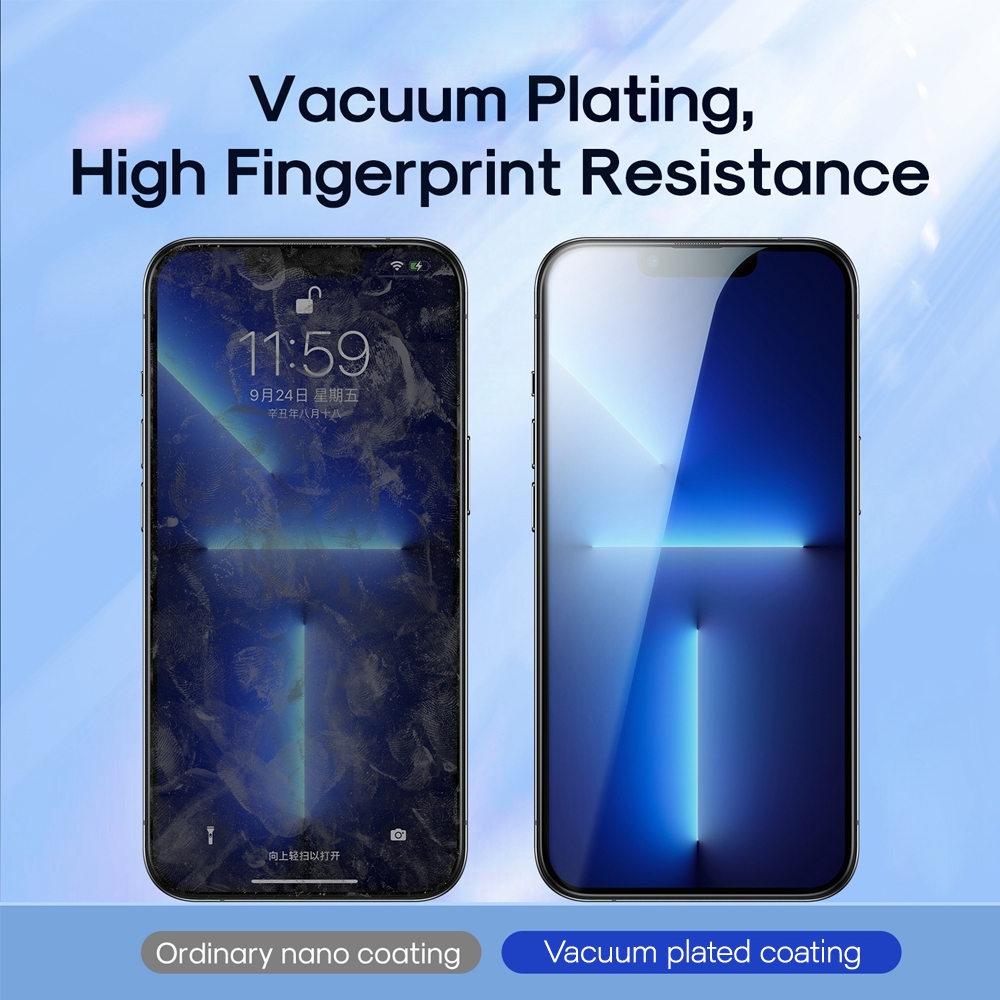 iPhone 16 Pro / 17 / 17 Pro Kinglas 2.5D Full Coverage Silk Printing Privacy Tempered Glass Screen Protector