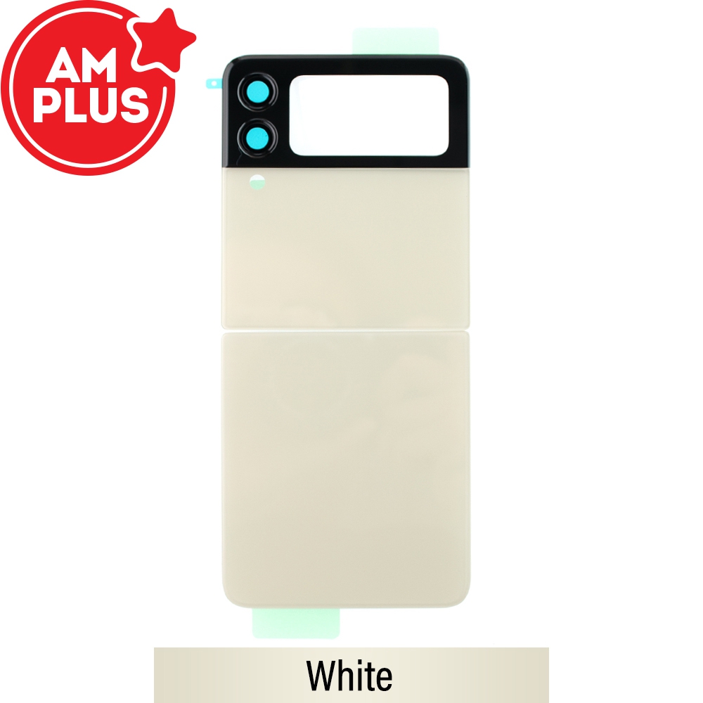 AMPLUS Rear Cover Glass For Samsung Galaxy Z Flip3 5G F711B-Cream