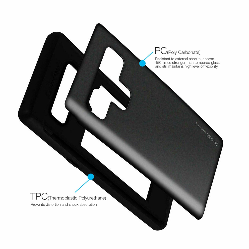 Mercury Sky Slide Bumper Cover Case for Samsung Galaxy Note 8