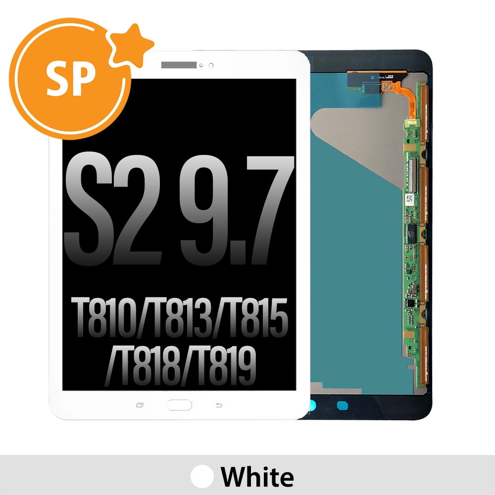 Samsung Galaxy Tab S2 9.7 LTE Screen Digitizer Replacement T810 / T813 / T815 / T818 / T819 GH97-17729B (Service Pack)-White