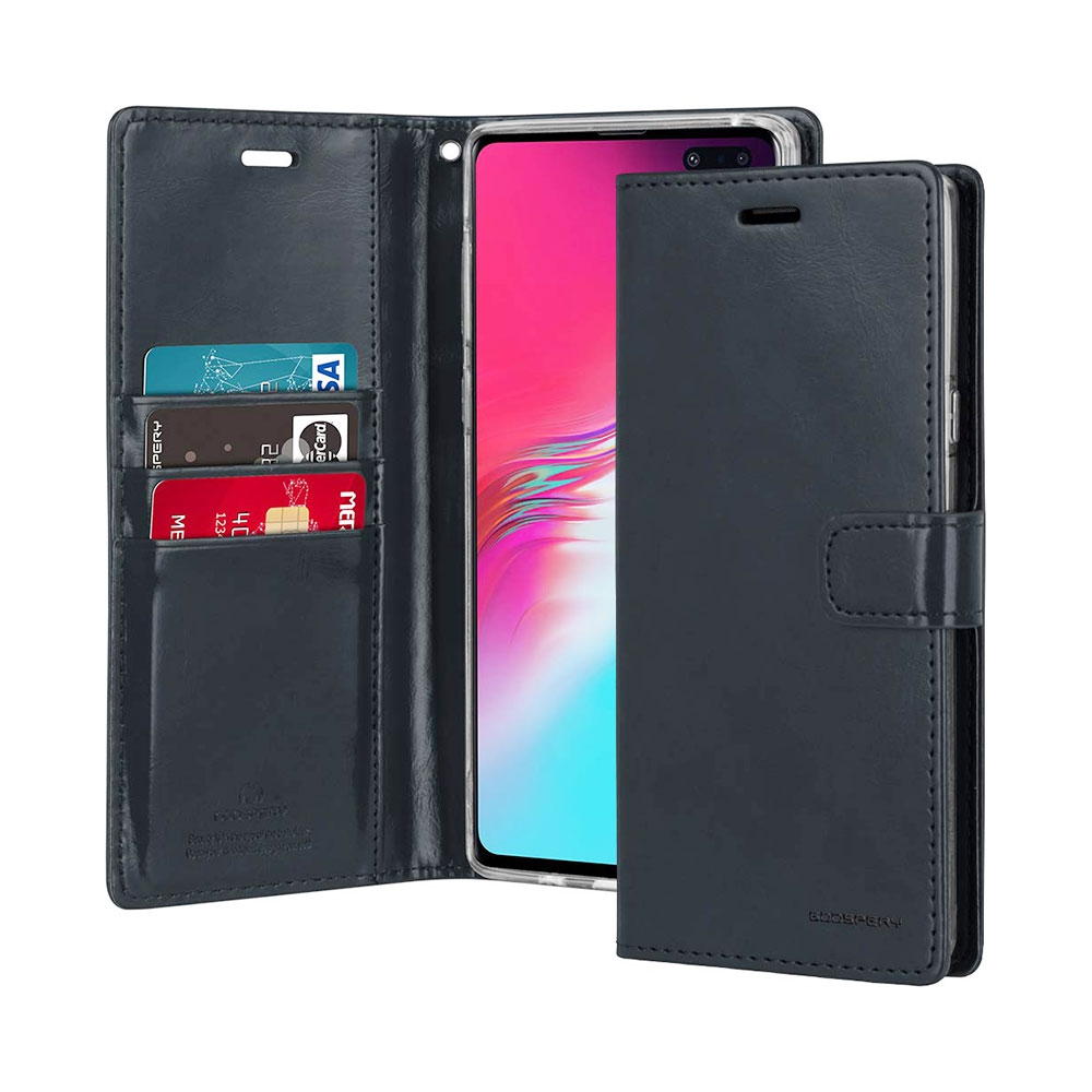 Mercury Blue Moon Diary Cover for Samsung Galaxy S10 5G-Black